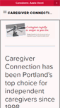 Mobile Screenshot of caregiverconnectionpdx.com